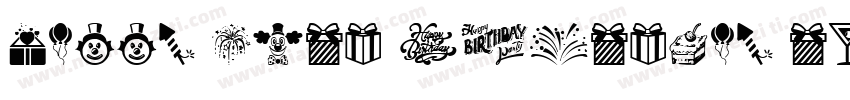 Happy 30th birthday to me字体转换